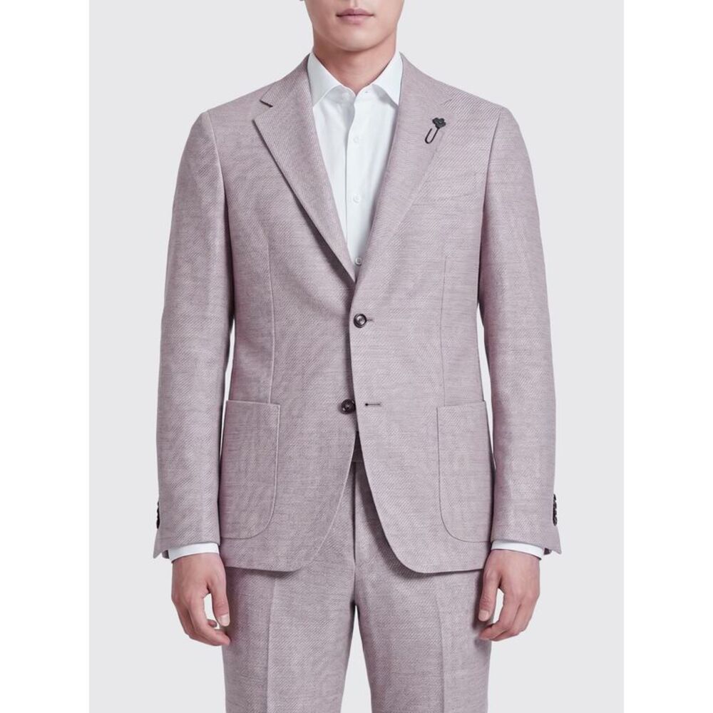 Lardini Men Lardini Single-Breasted Blazer In Virgin Wool And Linen